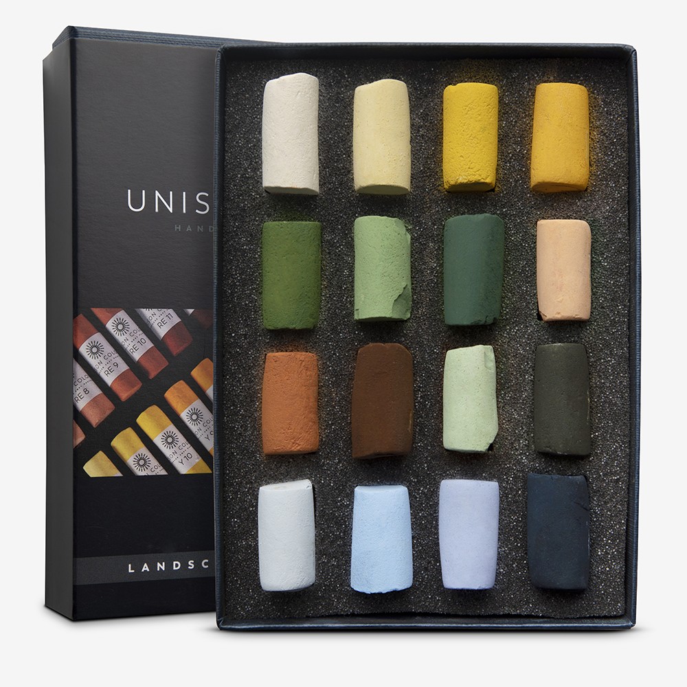 Unison Colour : Soft Pastel : Landscape Set of 16 Half Sticks