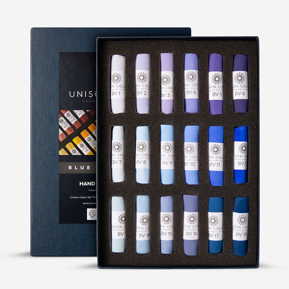Unison Colour : Soft Pastel : Set of 18 Blue Violet