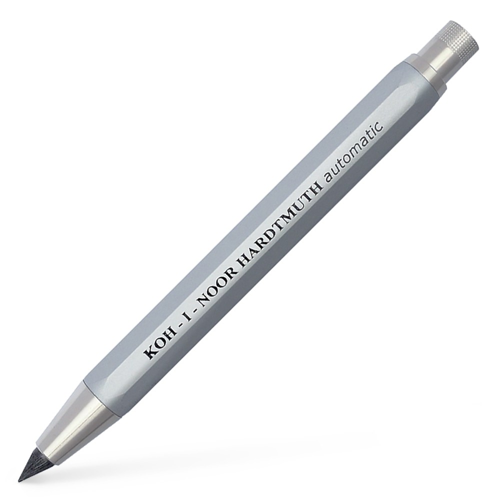 Koh-I-Noor : Mechanical Clutch Pencil Leadholder for 5.6mm Leads 5640 Silver