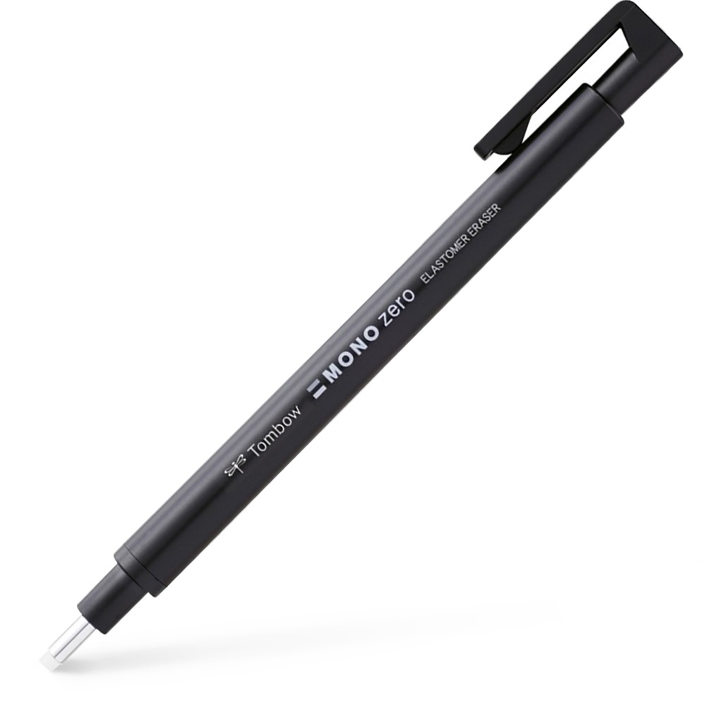 Tombow : Mono Zero Eraser Pen : Round Tip : Black Barrel