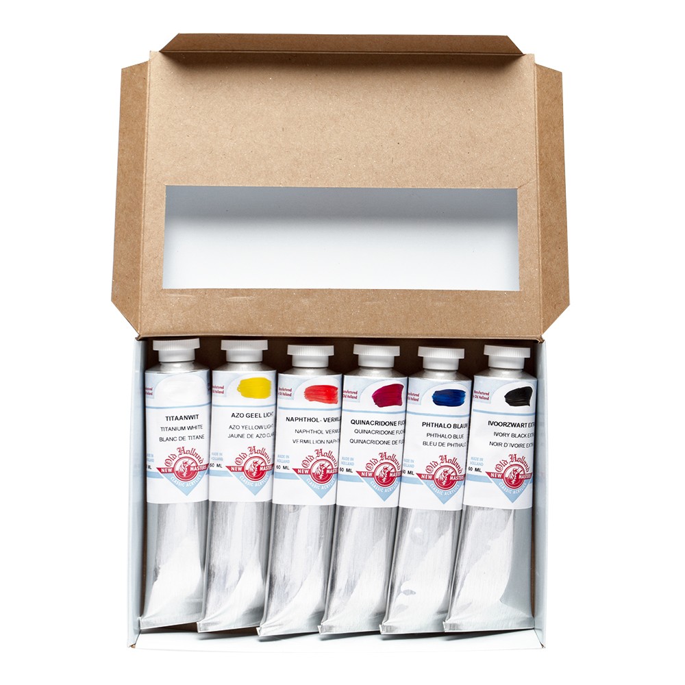 Old Holland : New Masters Acrylic Paint : Intro Set 6x60ml
