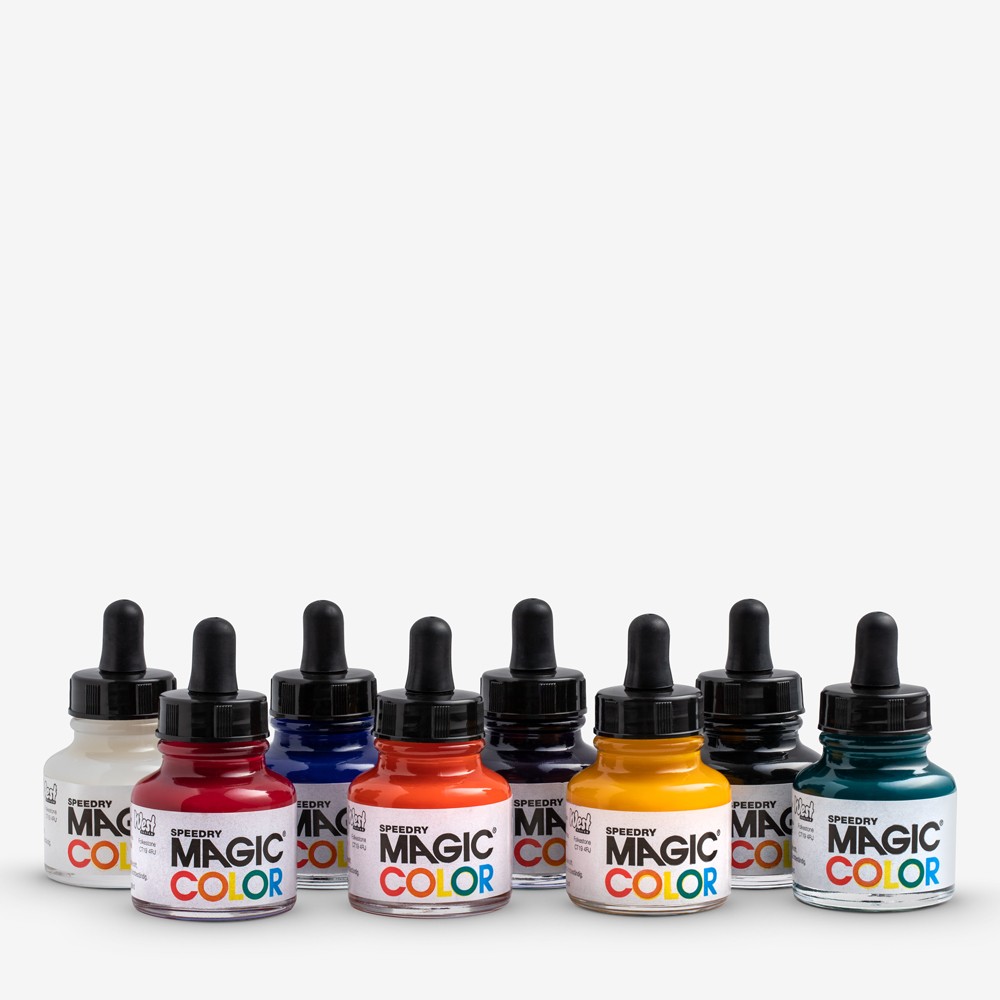 Magic Colour : Acrylic Ink : Set of 8x28ml Bottles