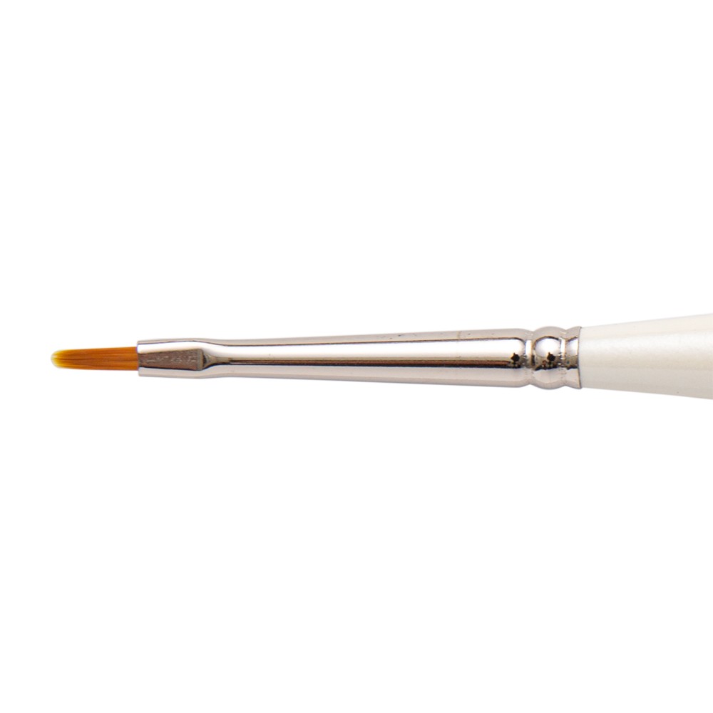 Silver Brush : Ultra Mini : Golden Taklon Brush : Series 2403S : Filbert : Size 10/0