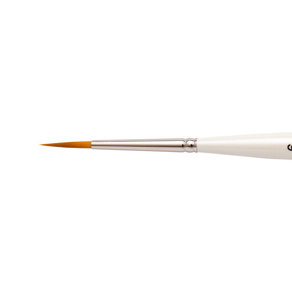 Silver Brush : Ultra Mini : Golden Taklon Brush : Series 2431S : Designer Round : Size 6