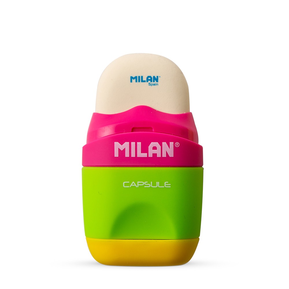 Milan : Capsule : Eraser and Sharpener : Assorted Colours