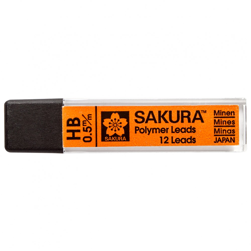 Sakura : Polymer Lead Refill : HB : 0.5 mm
