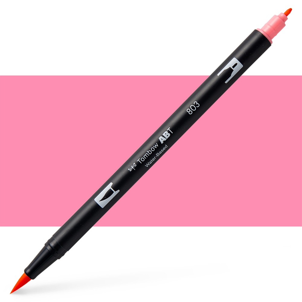 Tombow : Dual Tip Blendable Brush Pen : Pink Punch