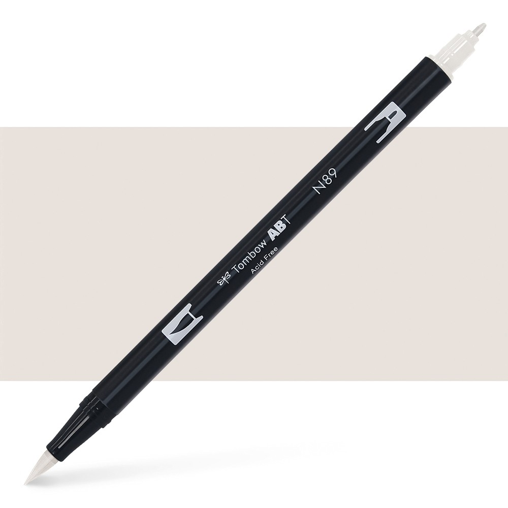 Tombow : Dual Tip Blendable Brush Pen : Warm Gray 1