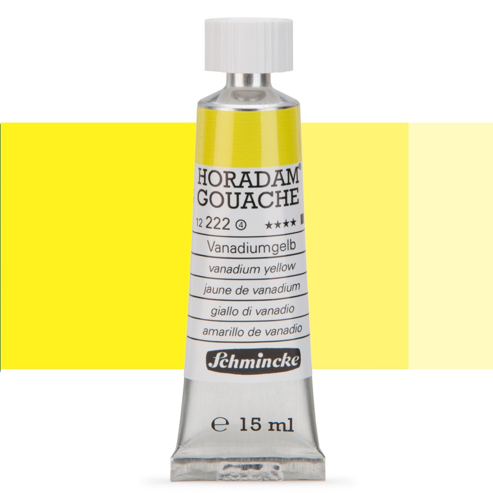 Schmincke : Horadam Gouache Paint : 15ml : Vanadium Yellow