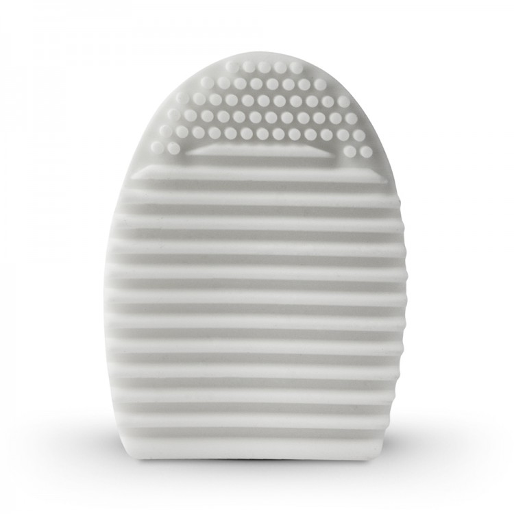 Studio Essentials : Silicone Brush Cleaning Egg : White