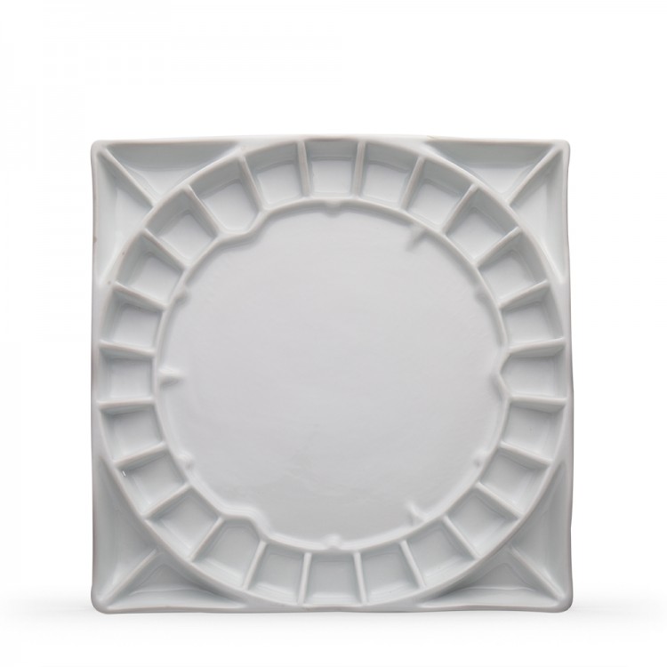Stephen Quiller : Porcelain Palette : 13x13in