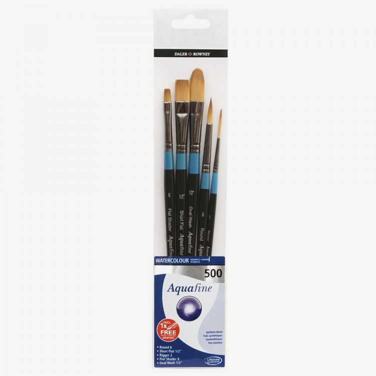 Daler Rowney : Aquafine Watercolour Brush : Wallet Set : 500