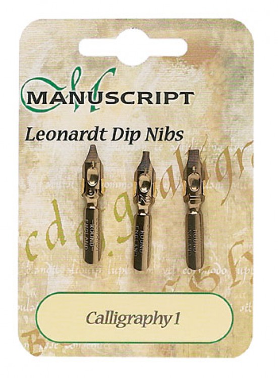 Manuscript : 3 Carded Nibs : Calligraphy 1
