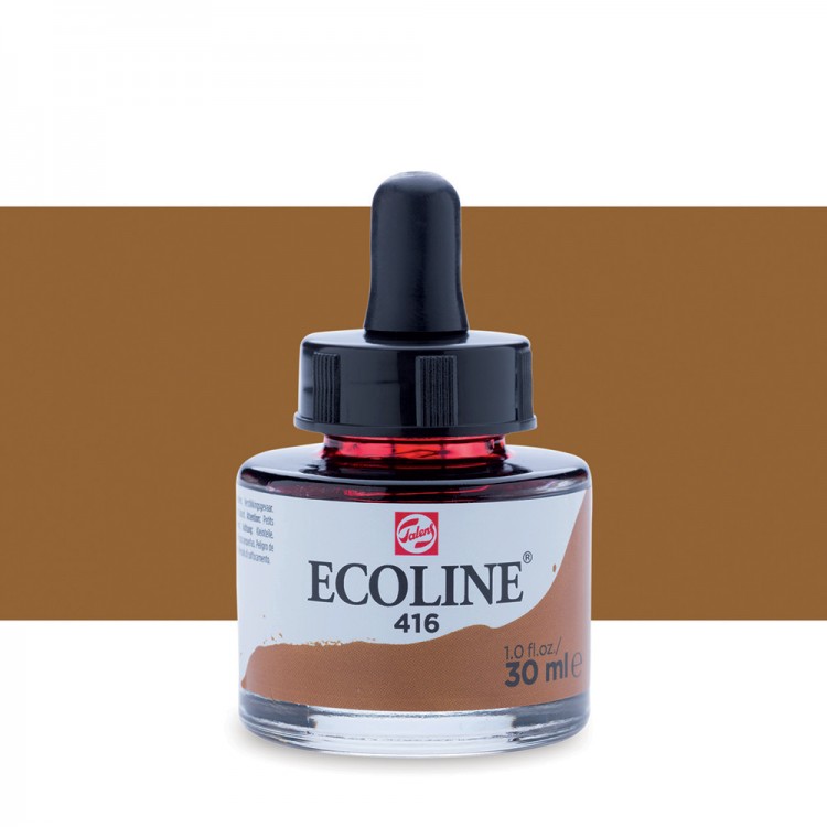 Royal Talens : Ecoline : Liquid Watercolour Ink : 30ml : Sepia