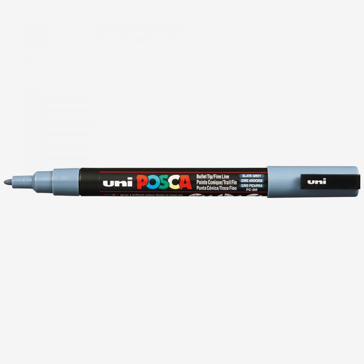 Uni Posca PC-5M Black Colour Paint Marker Pens 2.5mm Medium Bullet Tip Nib Writes On Any Surface Glass Metal Wood Plastic Fabric by uni-ball 
