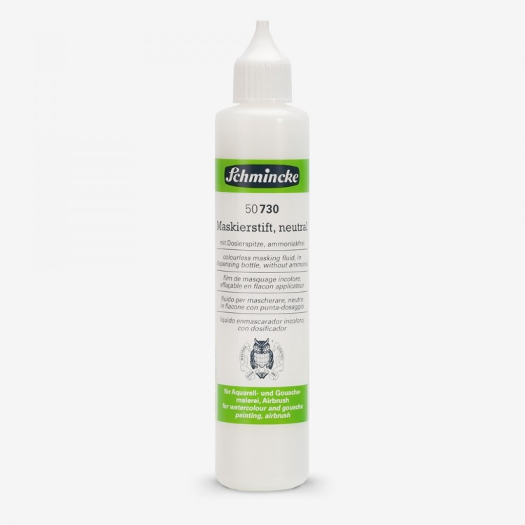 Schmincke : Aqua Watercolour Masking Fluid : Clear : 25ml Dispensing Bottle