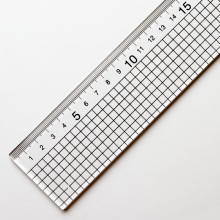 Jakar : Acrylic Ruler With Stainless Steel Edge : 1m