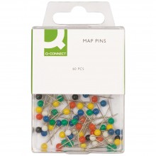 Q-Connect : Map Pins : Pack of 60