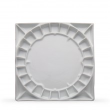 Stephen Quiller : Porcelain Palette : 13x13in (Apx.33x33cm)