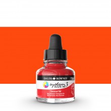 Daler Rowney : System 3 : Acrylic Ink : 29.5ml : Fluorescent Red