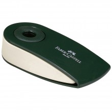 Faber-Castell : White Eraser with Green Swivel Sleeve : Large
