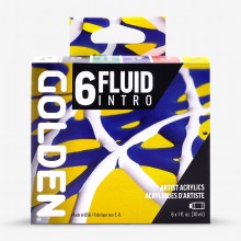 Golden : Fluid Acrylic Paint : Intro Set : 6 x 30ml
