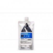 Holbein : White Acrylic Gesso : 300ml : (S) Smooth Texture