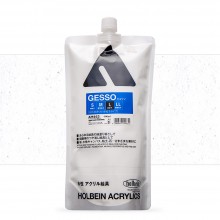 Holbein : White Acrylic Gesso : 900ml : (L) Coarse Texture