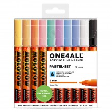 Molotow : One4All : 127HS : Acrylic Marker : Pastel Set : 10 Colours