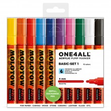 Molotow : One4All : 227HS : Acrylic Marker : Basic Set 1 : 10 Colours