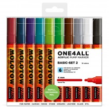 Molotow : One4All : 227HS : Acrylic Marker : Basic Set 2 : 10 Colours