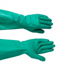 Nitrile Gauntlet : Chemical Resistant 13In Length: Small