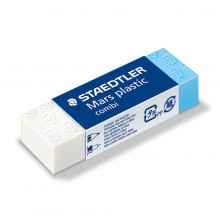 Staedtler : Combi Mars Plastic Eraser White & Blue