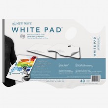 New Wave : White Pad Disposable Paper Palette : Hand Held