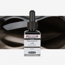 Schmincke : Aero Color Finest Acrylic Ink : 28ml : Candy Smoke Black