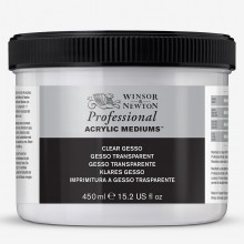 Winsor & Newton : Professional : Acrylic Medium : Clear Gesso Primer : 450ml