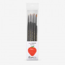 Rosemary & Co : Anna Mason : Synthetic Watercolour Brush : Set of 5