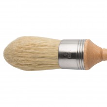 Escoda : Pointed Lily Bristle Round Brush : No.10. : Stainless Steel Ferrule 42mm