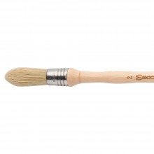 Escoda : Pointed Lily Bristle Round Brush : No.2. : Stainless Steel Ferrule 16mm