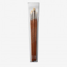 Pro Arte : Artist Value : Ivory Wallet Brush Set : 5 Brushes