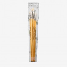 Pro Arte : Artist Value : Super Hog Wallet Brush Set : 5 Brushes