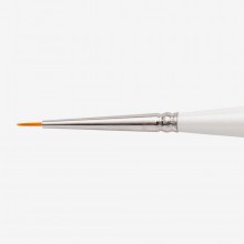 Silver Brush : Ultra Mini : Golden Taklon Brush : Series 2400S : Pointed Round : Size 12/0