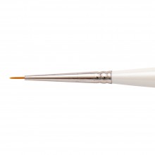 Silver Brush : Ultra Mini : Golden Taklon Brush : Series 2400S : Pointed Round : Size 20/0
