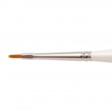 Silver Brush : Ultra Mini : Golden Taklon Brush : Series 2403S : Filbert : Size 10/0