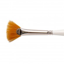 Silver Brush : Ultra Mini : Golden Taklon Brush : Series 2404S : Fan : Size 12/0