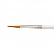 Silver Brush : Ultra Mini : Golden Taklon Brush : Series 2431S : Designer Round : Size 12