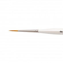 Silver Brush : Ultra Mini : Golden Taklon Brush : Series 2431S : Designer Round : Size 2