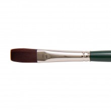 Silver Brush : Ruby Satin : Synthetic Brush : Series 2501 : Flat : Size 8