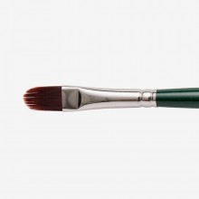 Silver Brush : Ruby Satin : Synthetic Brush : Series 2528S : Filbert Grass Comb : Size 3/8 in
