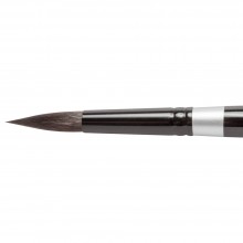 Silver Brush : Black Velvet : Squirrel & Risslon Brush : Series 3000S : Round : Size 16